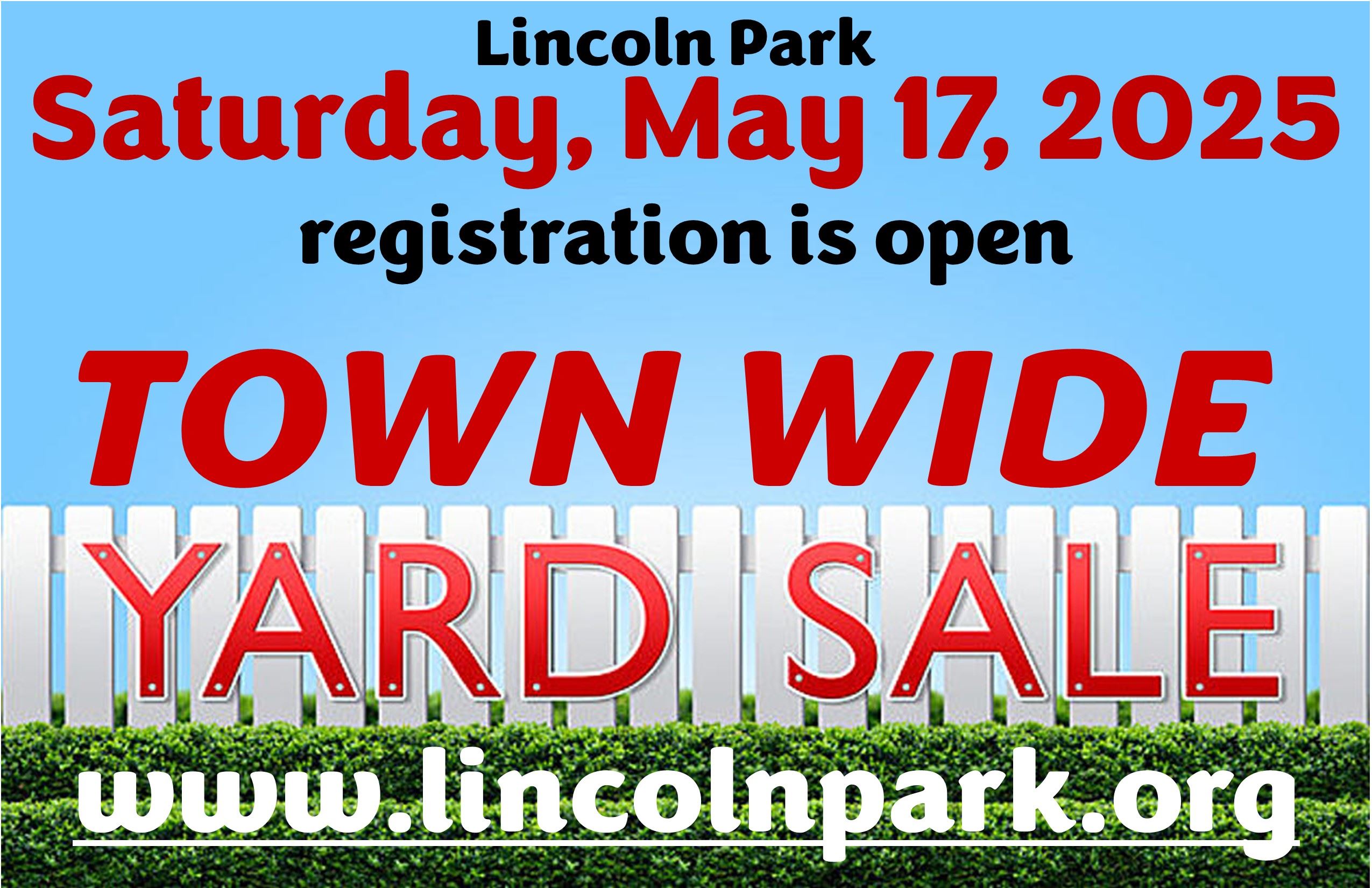 Yard Sale Ad - reg open