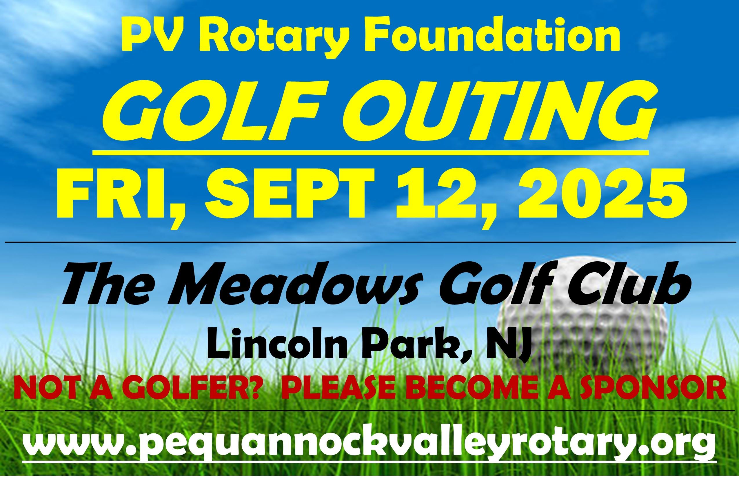 Golf Flyer 2025 digital sign