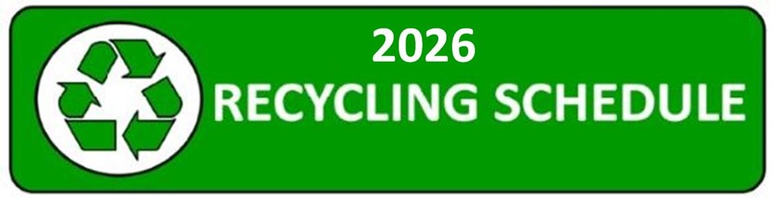 2026 Recycling Sign