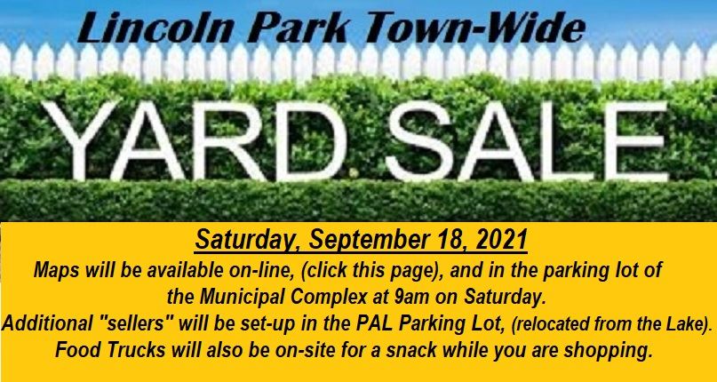 yard sale fence-2021  SAVE THE DATE